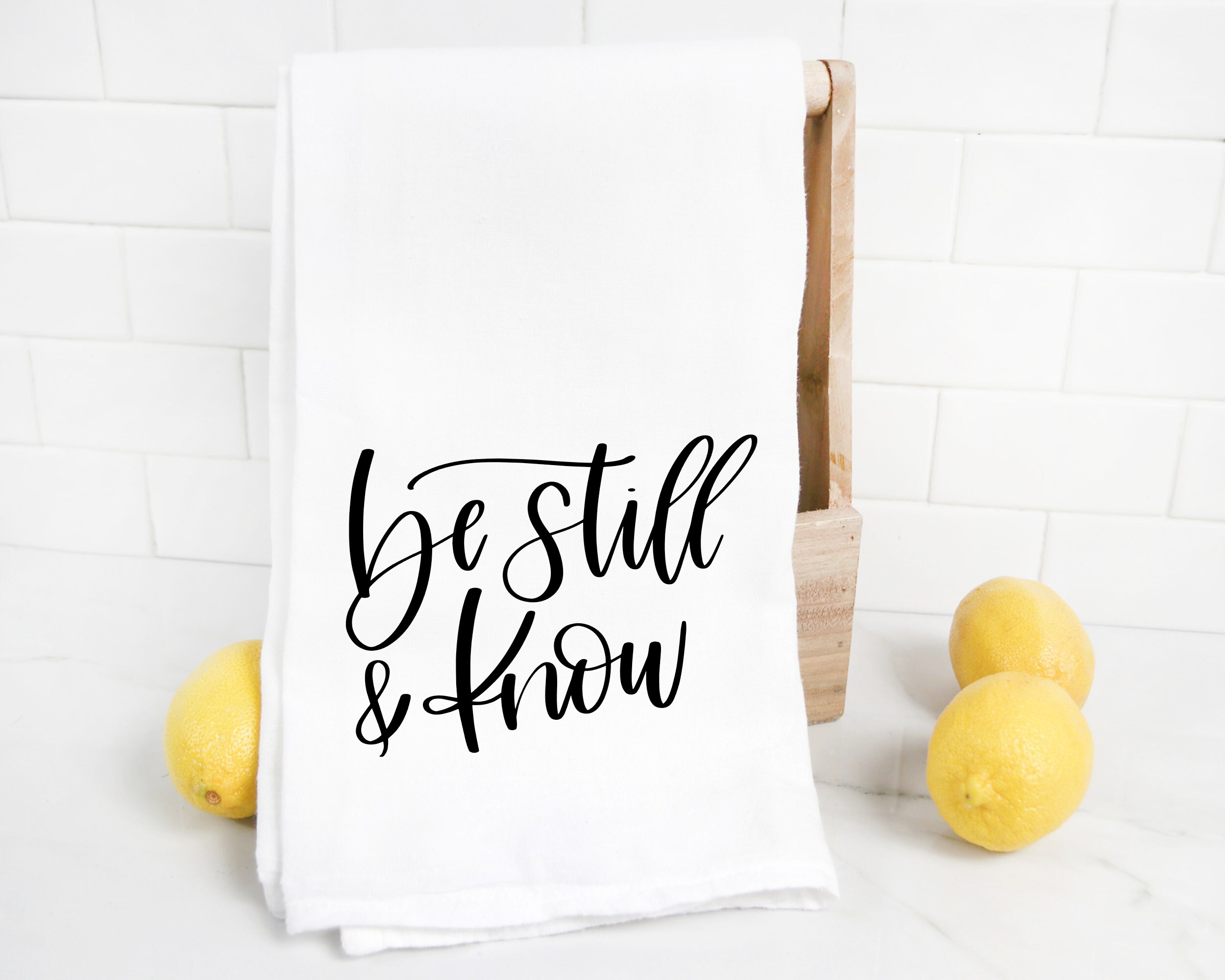 Cotton Hand Towel: Be Still And Know That I Am God — theYoungCatholicWoman